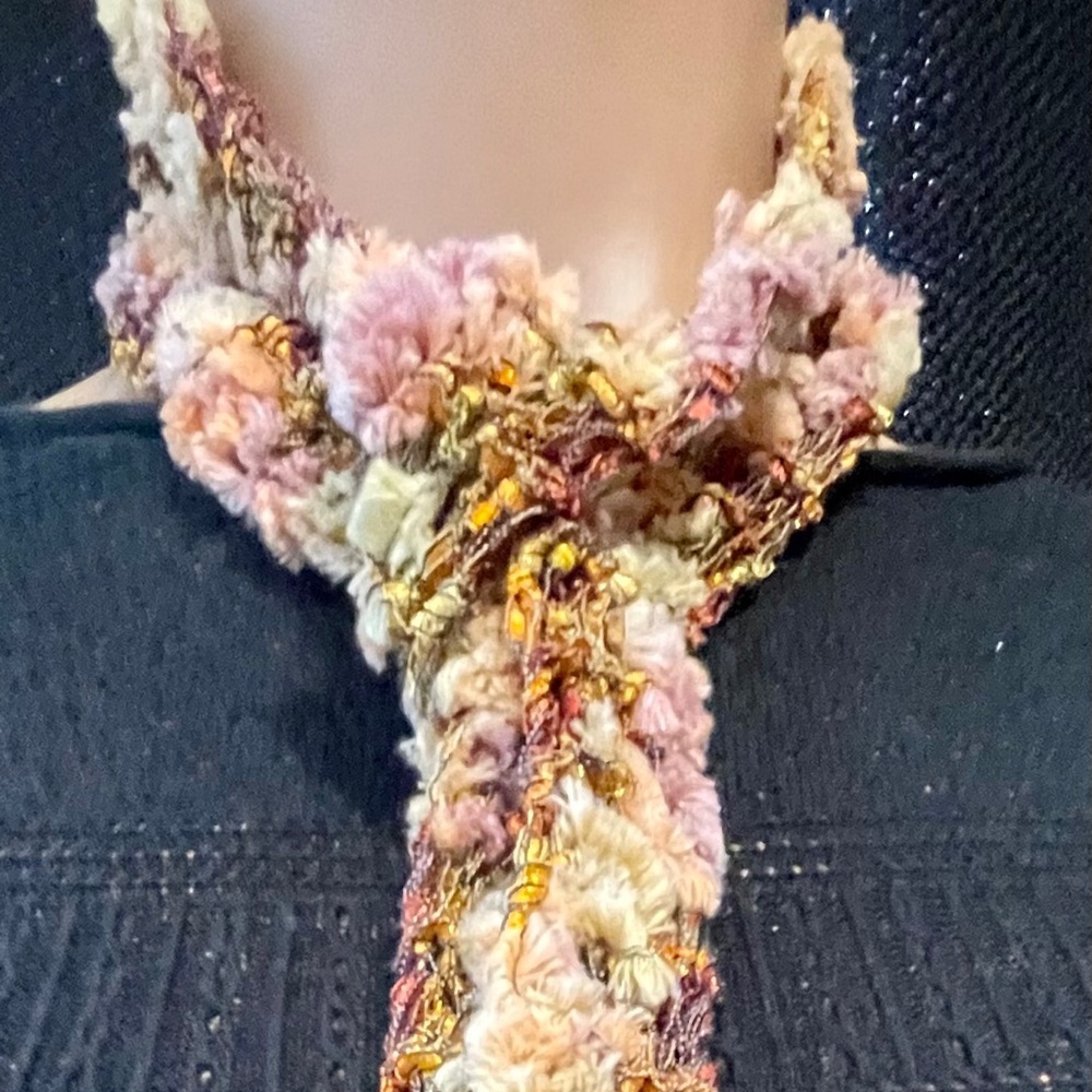 Handmade fleece scarf